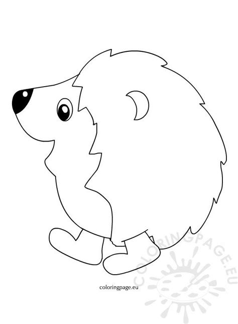 Autumn – Hedgehog – Coloring Page