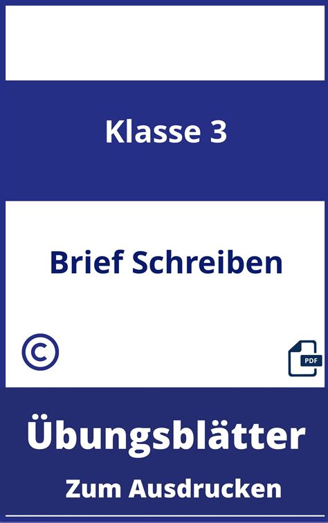 Brief Schreiben Klasse Bungsbl Tter