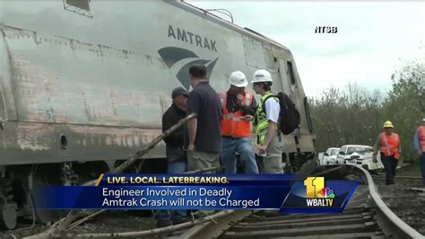 Amtrak Engineer Wont Be Charged In Deadly Crash