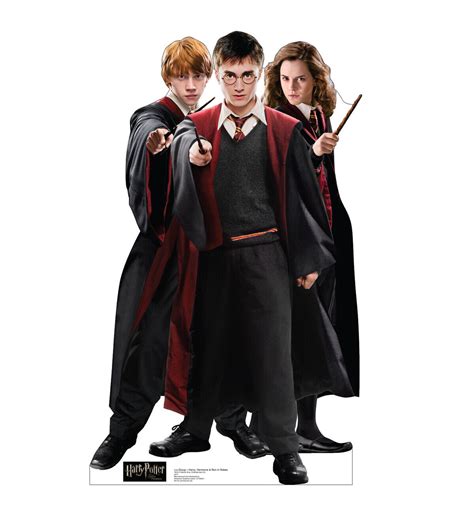 Harry Potter Ron Weasley Hermione Granger Lifesize Standup Standee