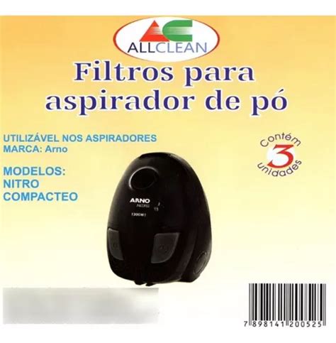 Saco Descartável Aspirador Arno Nitro Compacteo Parcelamento sem juros