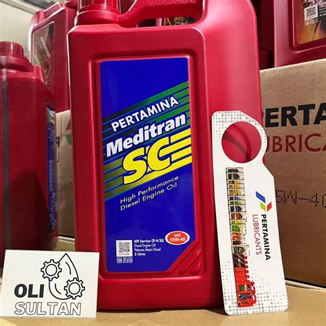 Jual Meriah PERTAMINA MEDITRAN SC SAE 15W 40 5L ORIGINAL OLI MOBIL