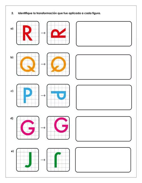 Gu A De Trabajo Transformaciones Isom Tricas B Sico Profe Social