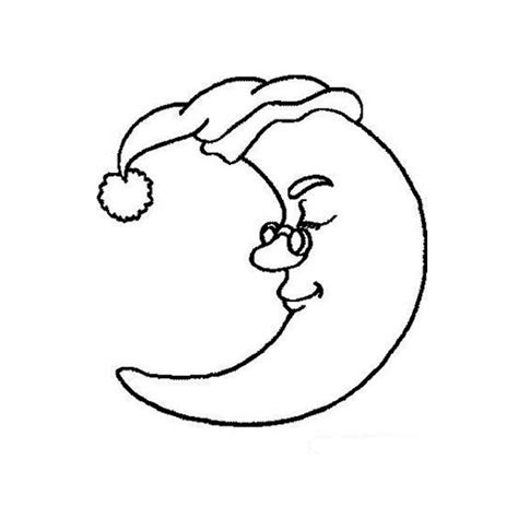 Moon (Nature) – Printable coloring pages