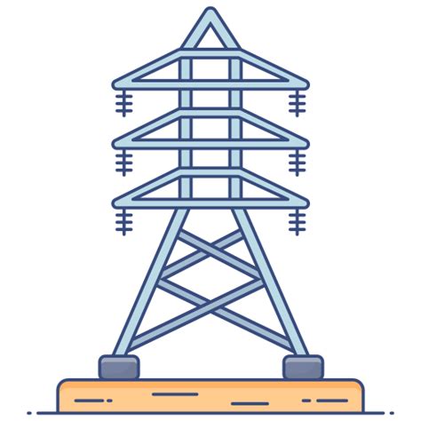 Poteau Lectrique Ic Nes Industrie Gratuites