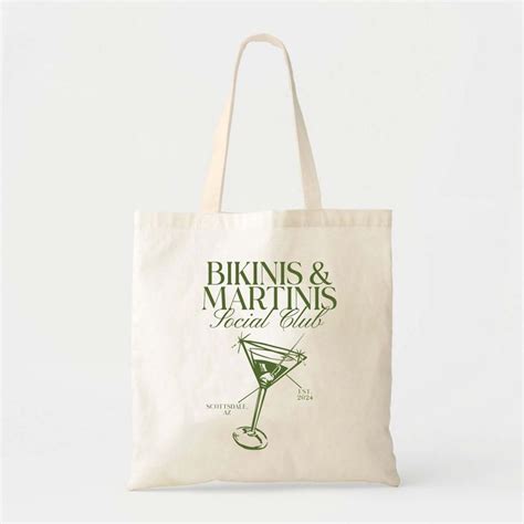 Bikinis And Martinis Tote Pool Bachelorette Hangover Kit Bag