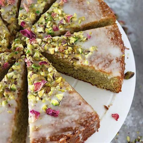 Pistachio Rose Semolina Cake Recipe Savory Spin