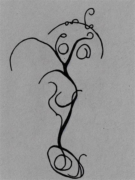 Krea Ai Minimal Single Line Drawing Of An Acorn Growing In