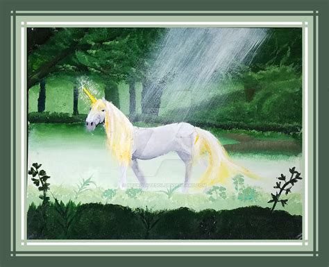 Painting - Unicorn by NecrolyteSol on DeviantArt