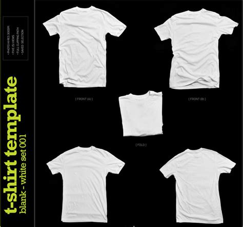 Blank T-shirt Template White | Free Download T Shirt Template