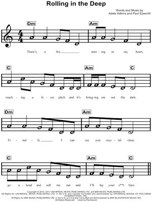 "Rolling in the Deep" Sheet Music - 57 Arrangements Available Instantly ...