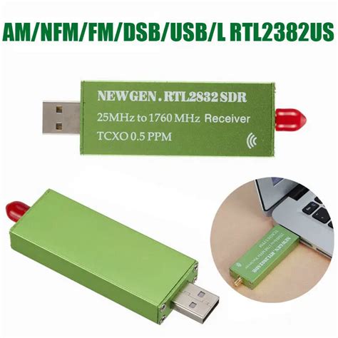 USB2 0 RTL SDR 0 5 PPM TCXO RTL2832U R820T TV Tuner Stick AM FM NFM