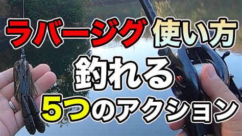 【バス釣り】ラバージグの使い方や動かし方（アクション）解説おかっぱりで冬を極めるための釣れる方法も紹介【シェイク】【ジグスト】【ズル