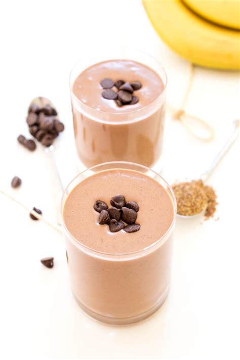 Chocolate Peanut Butter Protein Smoothie - Chef Savvy