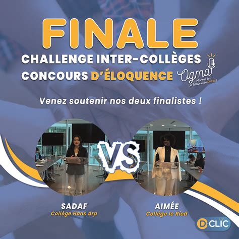 Challenge Inter Collèges Finale Créa D Clic Finale Concours d