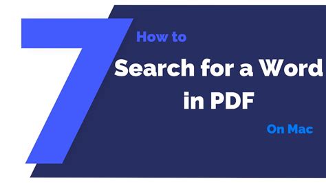 How To Search For A Word In PDF On Mac PDFelement 7 YouTube