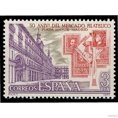 España Spain 2415 L Aniversario del mercado filatélico de Plaza Mayor