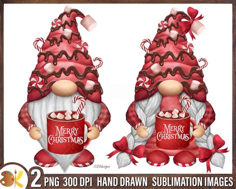 Hot Cocoa Gnomes Png Sublimation Hot Chocolate Png Christmas Gnomes Png Hot Cocoa And