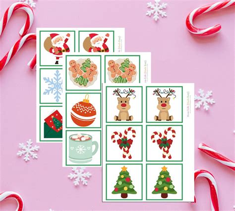 Free Christmas Printable Matching Game Mom Life Made Easy