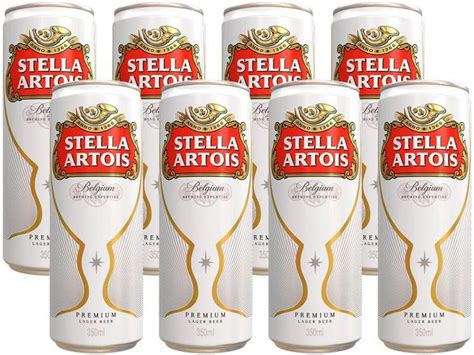 Cerveja Stella Artois Puro Malte Premium American Lager 8 Unidades