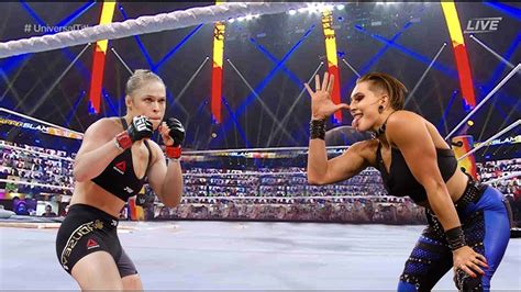 Ronda Rousey Vs Rhea Ripley Ll IRON Match YouTube