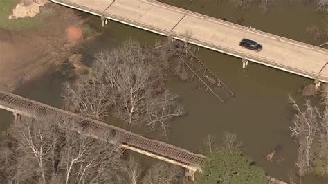 Montgomery County 'Bonnie and Clyde' bridge washed away during heavy ...