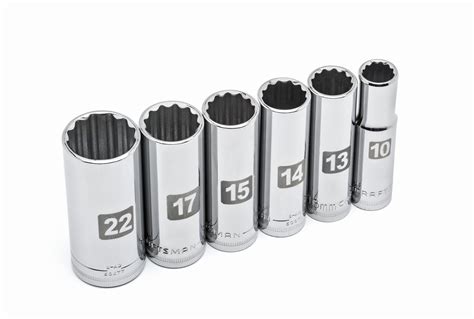 Craftsman 6-Piece Metric 12-Point Deep Socket Set 3/8-Inch Drive | Shop Your Way: Online ...