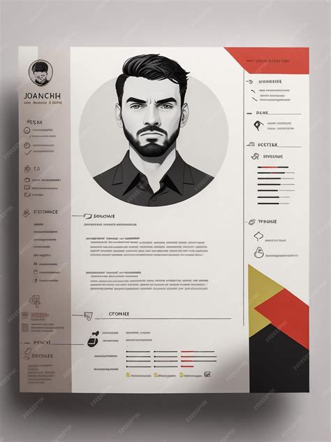 Premium Photo Simple Resume Template Cv Design