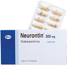 Neurontin gabapentina epilepsia cápsulas Pfizer RX neuropsiquiatria