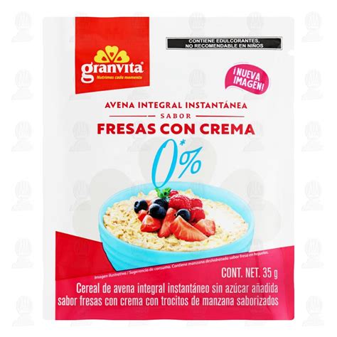 Avena Instant Nea Granvita Sabor Fresas Con Crema Gr