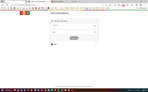 Jak Wygląda Ekran Logowania Do Mbank W Płatności Przelewem