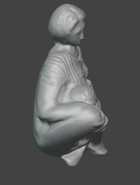 Breast Feeding Mom 3d Model 3d Printable Cgtrader