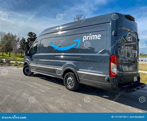 An Amazon Delivery Van with the Prime Logo Editorial Stock Image ...