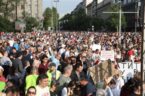 Peti Protest Dijela Opozicije Srbija Protiv Nasilja BN