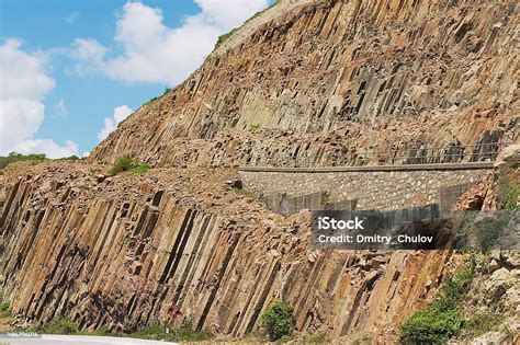 Hexagonal Columns At The Hong Kong Global Geopark China Stock Photo