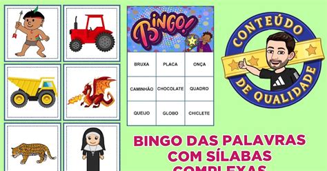 Bingo Silabas Complexas Imprimir