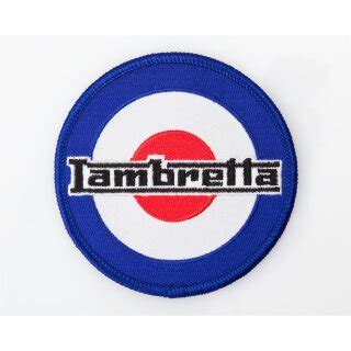 Aufnäher gestickt Lambretta Target ca 80mm 3 90