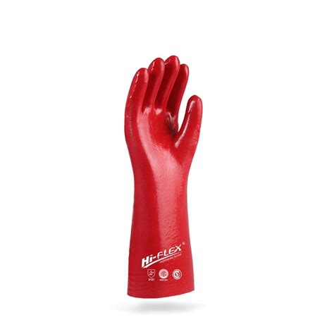 Guante Pvc Cm Liviano Rojo T