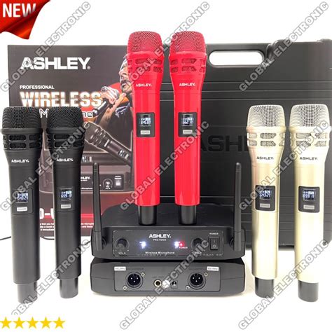 Jual Mic Wireless Ashley PRO VOICE Original Free Koper Microphone