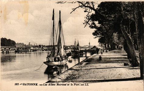 Bayonne Les Allées Marines et le Port à Bayonne Cartorum