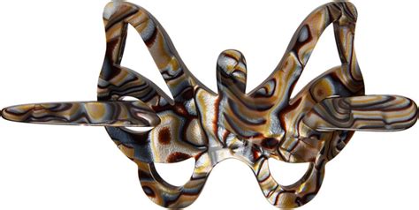 Emily Dawn Long Ssense Exclusive Brown Butterfly Hair Pin Shopstyle