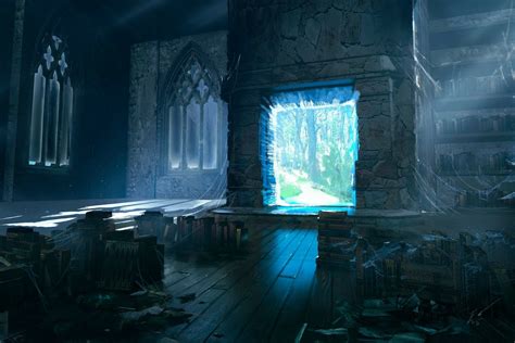 Magical Portal A Fantasy Library Hd Wallpaper By Espen Olsen Sætervik