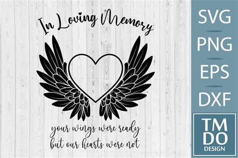 In Loving Memory Svg Memorial Svg Rip Graphic By TMDOdesign