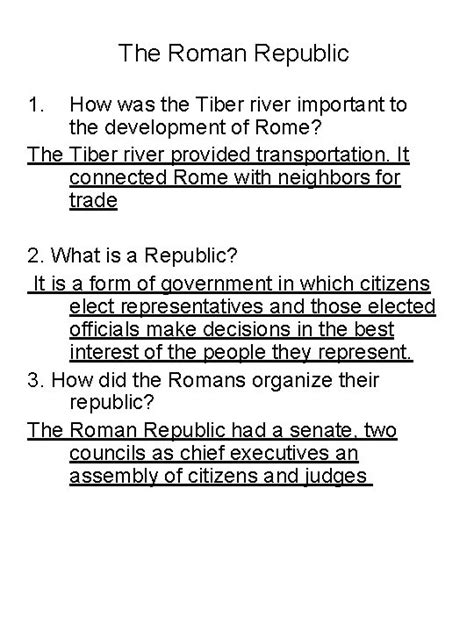 The Rise Of Ancient Rome Lesson 1 The