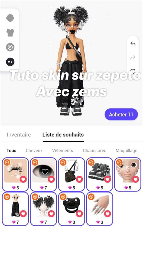 Tuto Skin Sur Zepeto Avec Zems Tuto