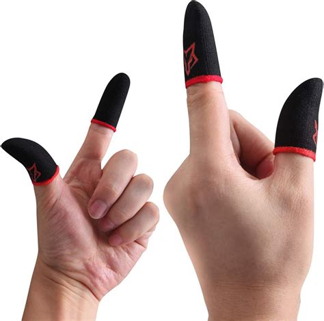 Fox Anti Sweat Gaming Finger Sleeves ONE PAIR For Mobile Game