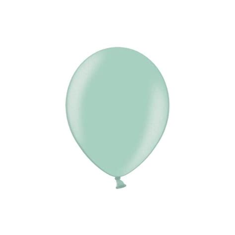 Ballonger metallic 30 cm mintgrønn 10 stk Festutstyr no