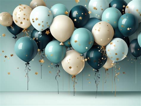 Premium Ai Image Birthday Balloons Vector Background Design Happy