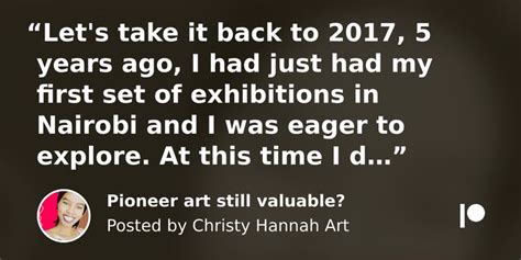 Pioneer Art Still Valuable Christy Hannah Art On Patreon In 2022