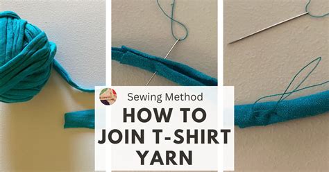 How To Join Strips Of T Shirt Yarn By Sewing Needlepointers